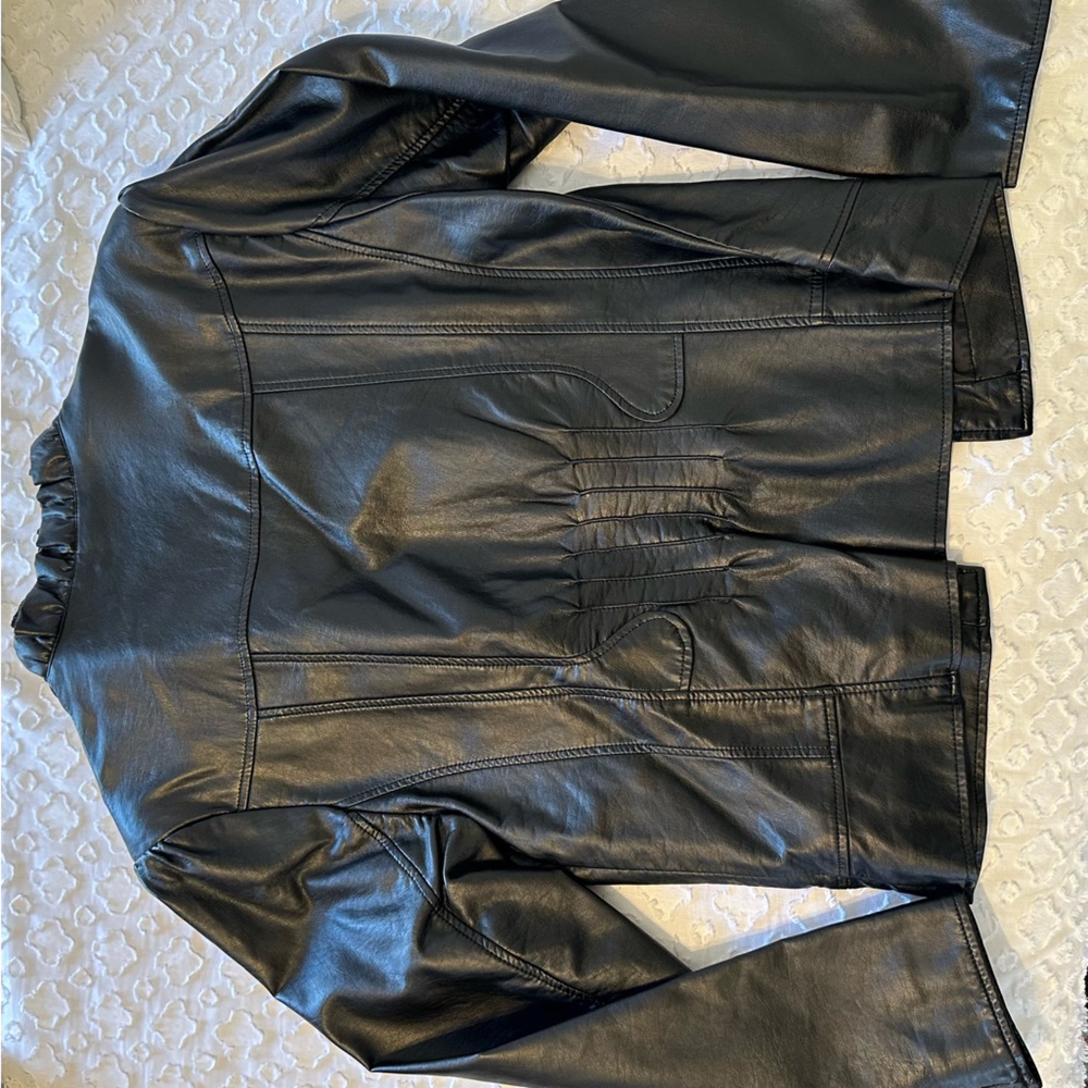 Faux leather jacket